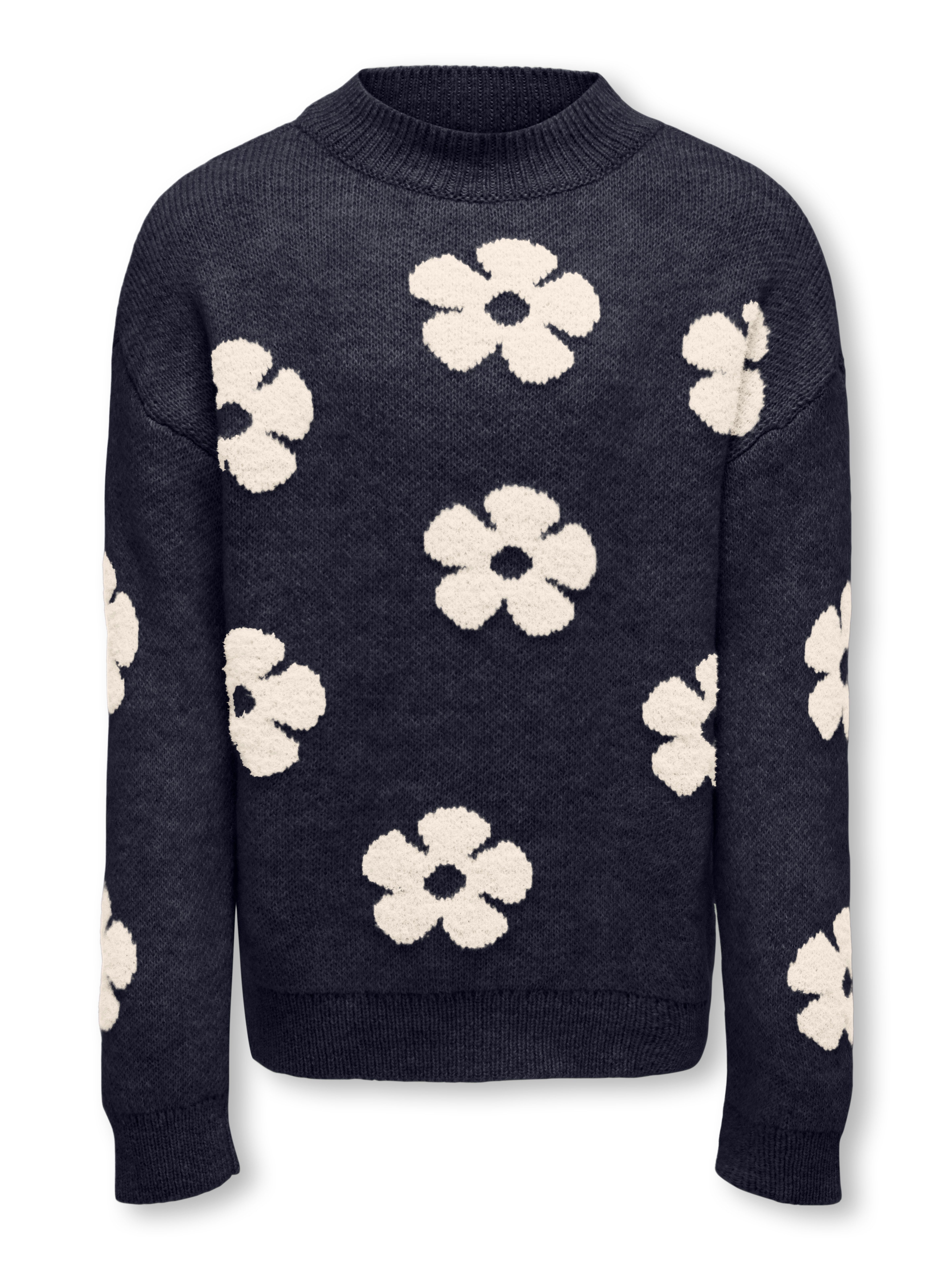 KIDS ONLY Strickpullover KOGNAJA L/S FLOWER PULLOVER KNT