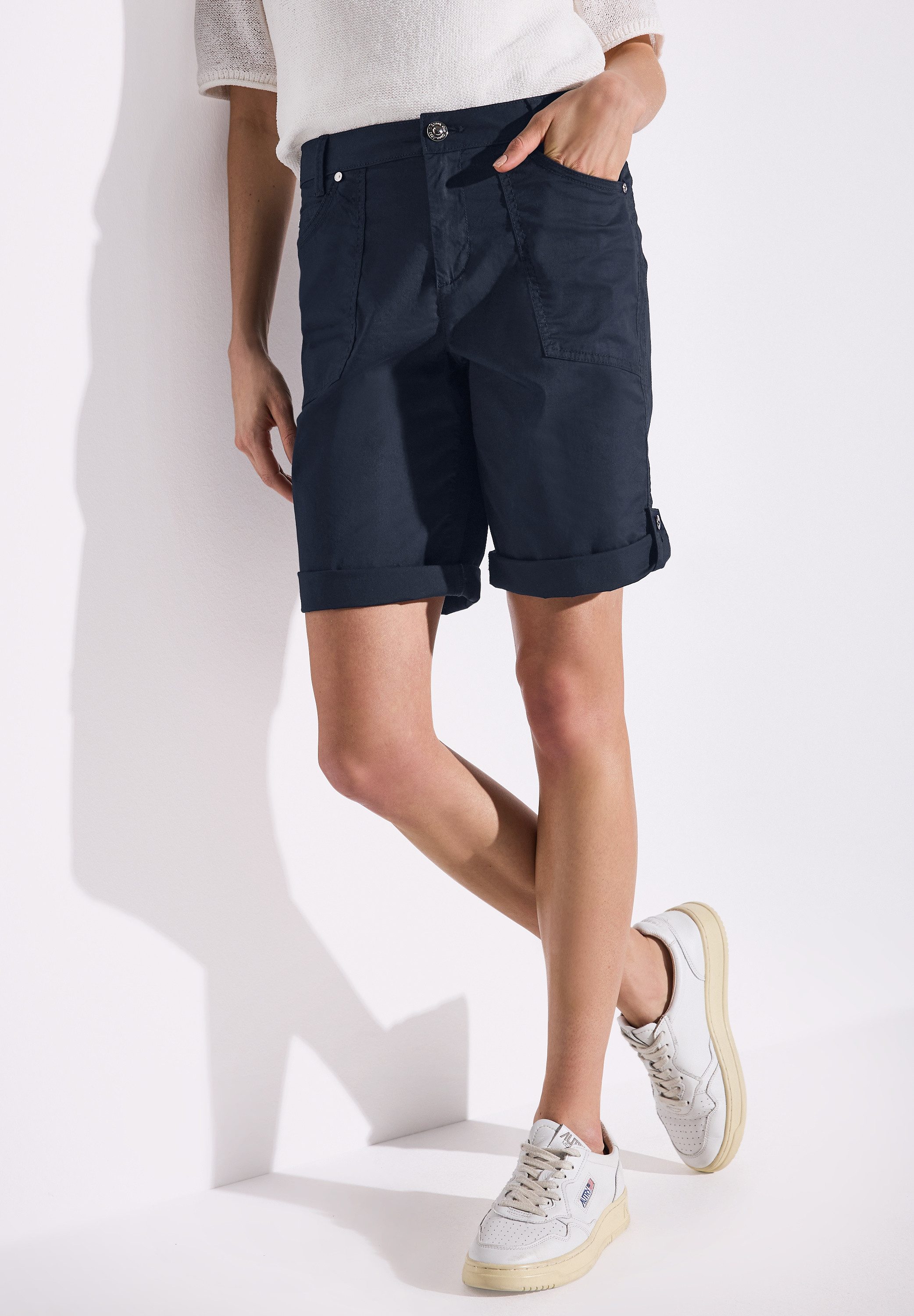 STREET ONE Bermudas Style Yulius Sommerhose mit Turn-Up günstig online kaufen