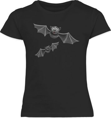 Shirtracer T-Shirt Fledermäuse Feldermaus Flattermaus Halloween Kostüme für Kinder