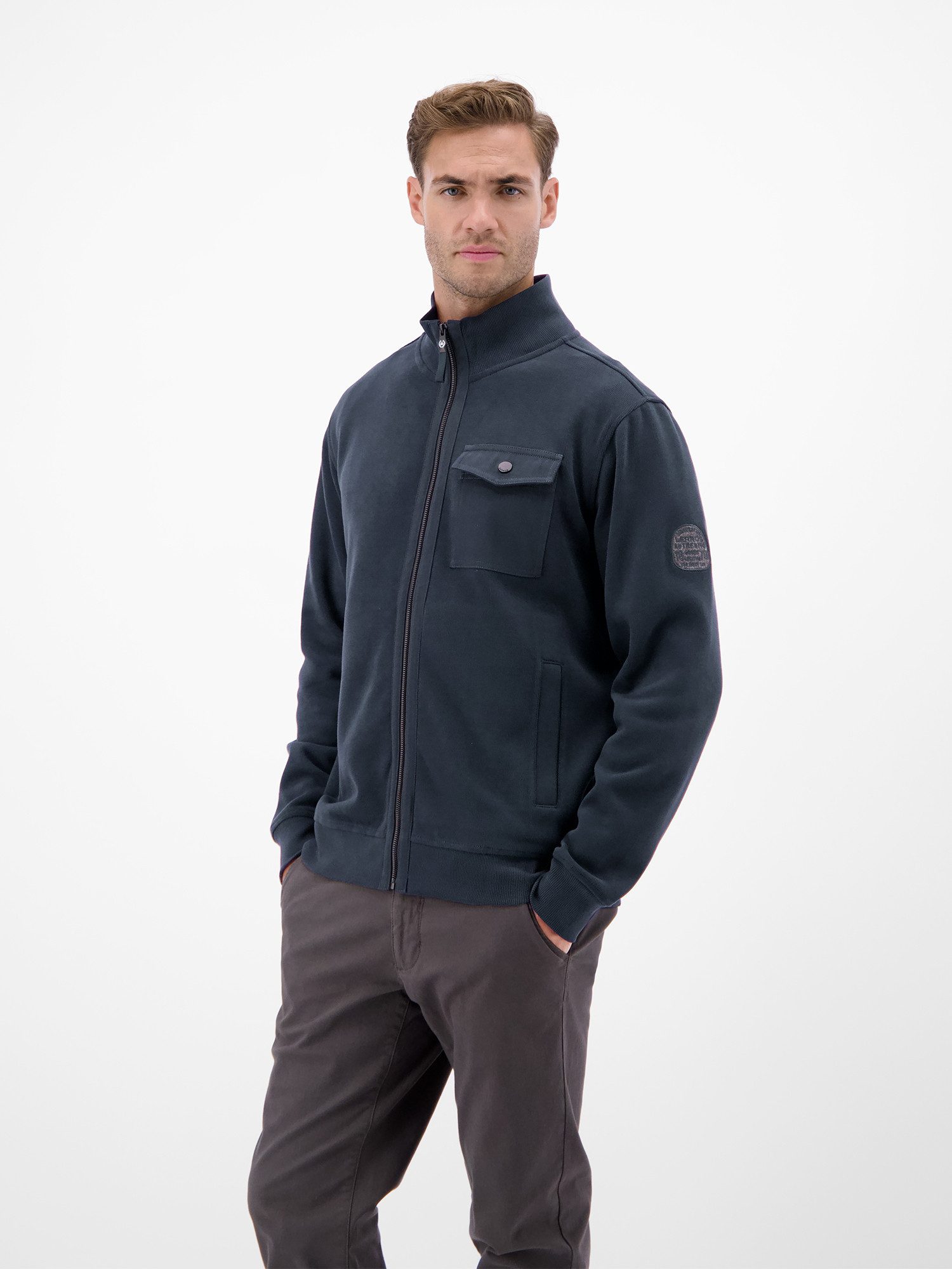 LERROS Sweatjacke Sweatjacke für Herren, modisch-sportiv