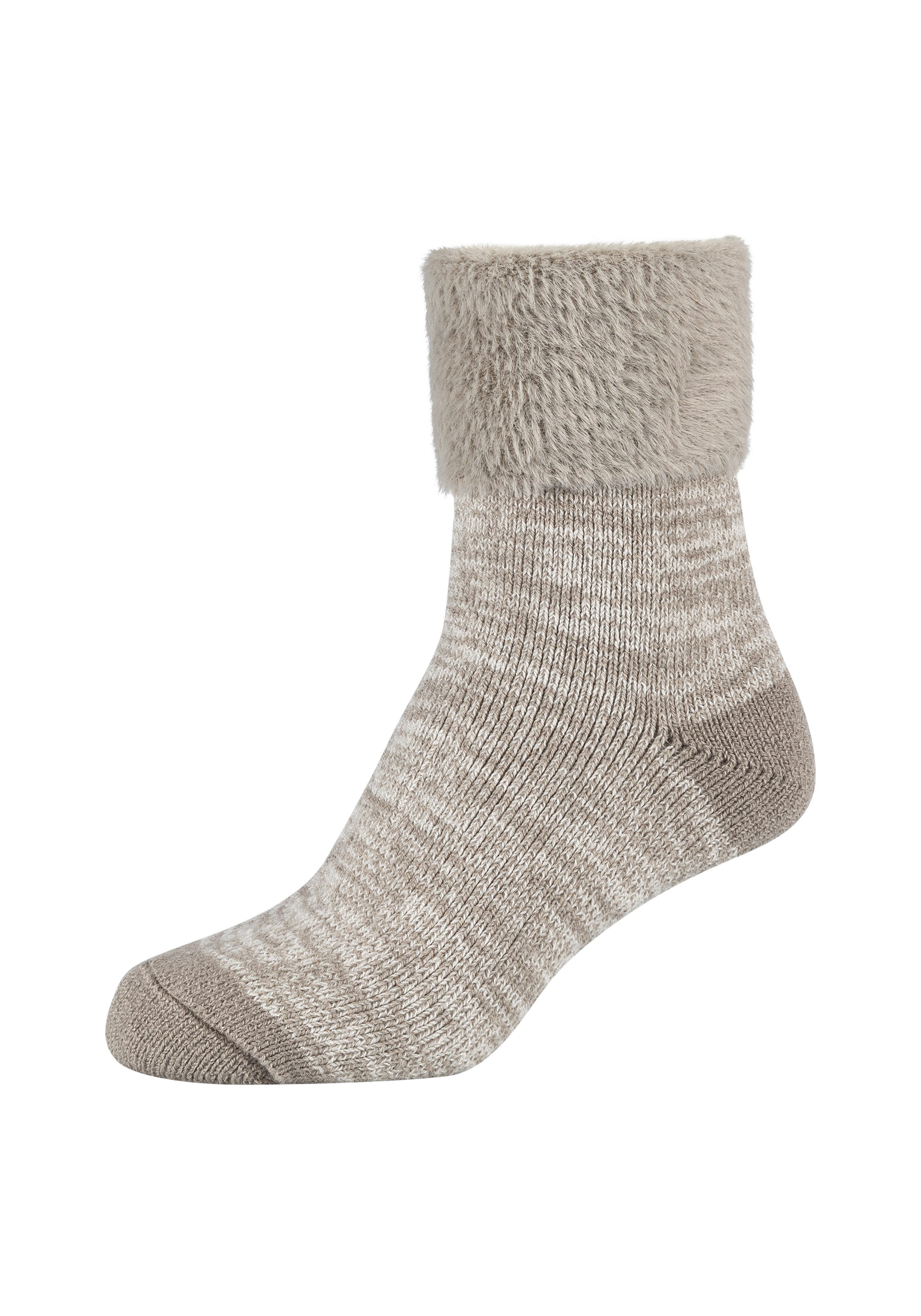 Camano Socken warm & cozy (2-Paar, 2 Paar) meliert, kuschelig weich