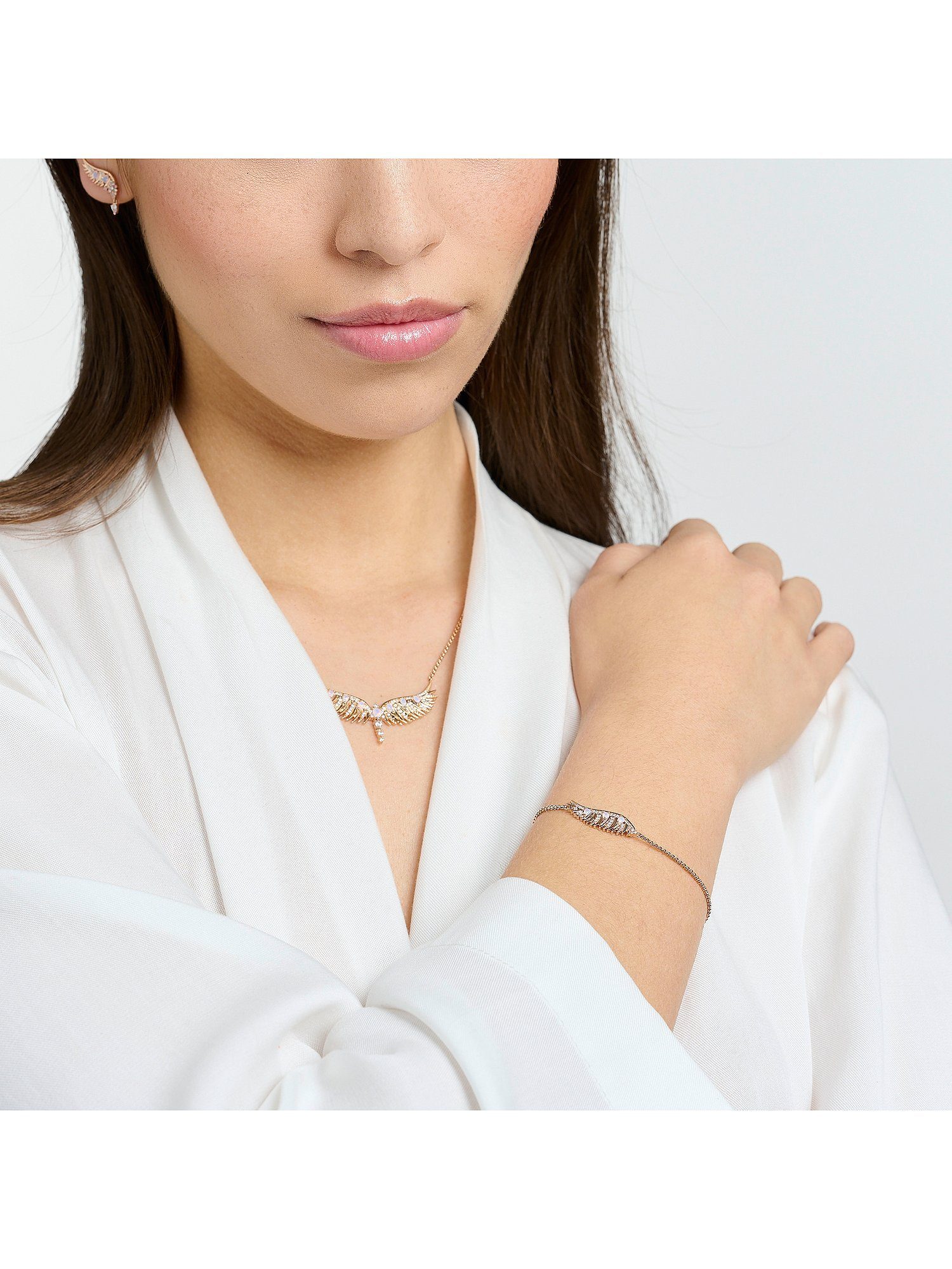 THOMAS SABO Silberarmband Thomas Sabo Damen-Armband 925er Silber Farbstein