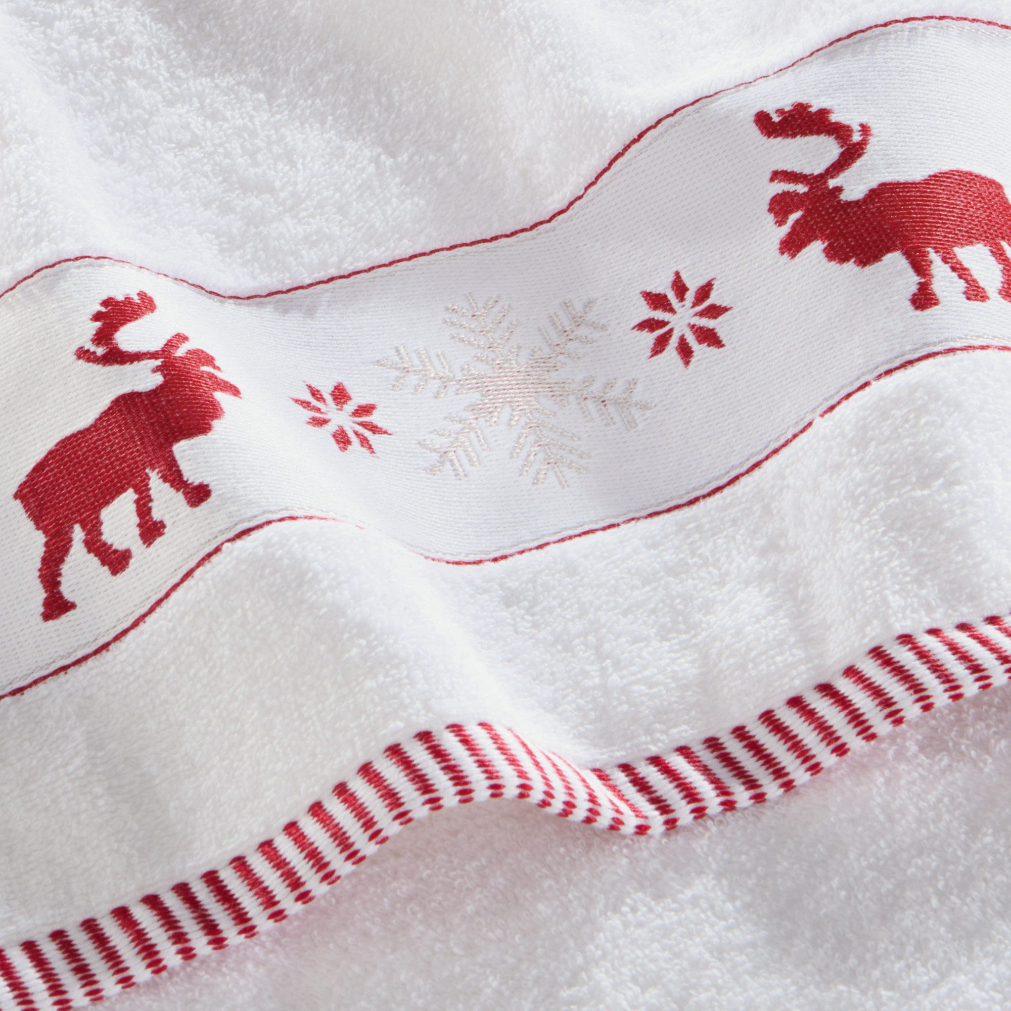 Erwin Müller Handtuch Handtuch 2er-Pack, Frottier, Walk-Frottier Motiv: Elch