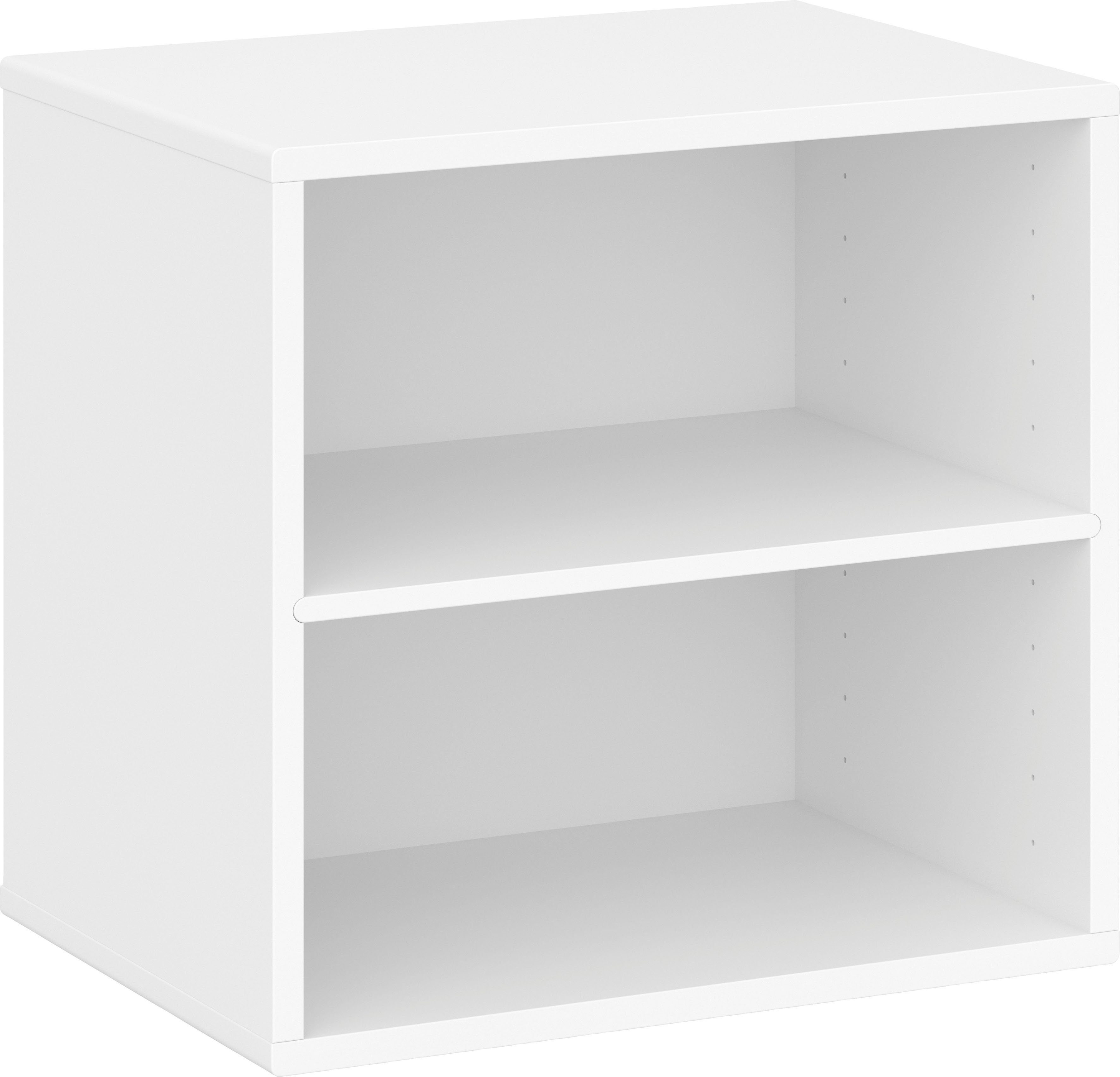 Hammel Furniture Regal Keep by Hammel Modul 001, mit festem Regalboden, Wandmontage, Breite 45,4cm, flexible Möbelserie Weiß | Weiß