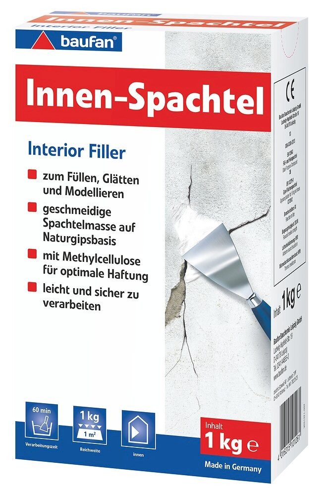baufan® Spachtelmasse Innen-Spachtel Füllstoff auf Naturgipsbasis Innenspac günstig online kaufen