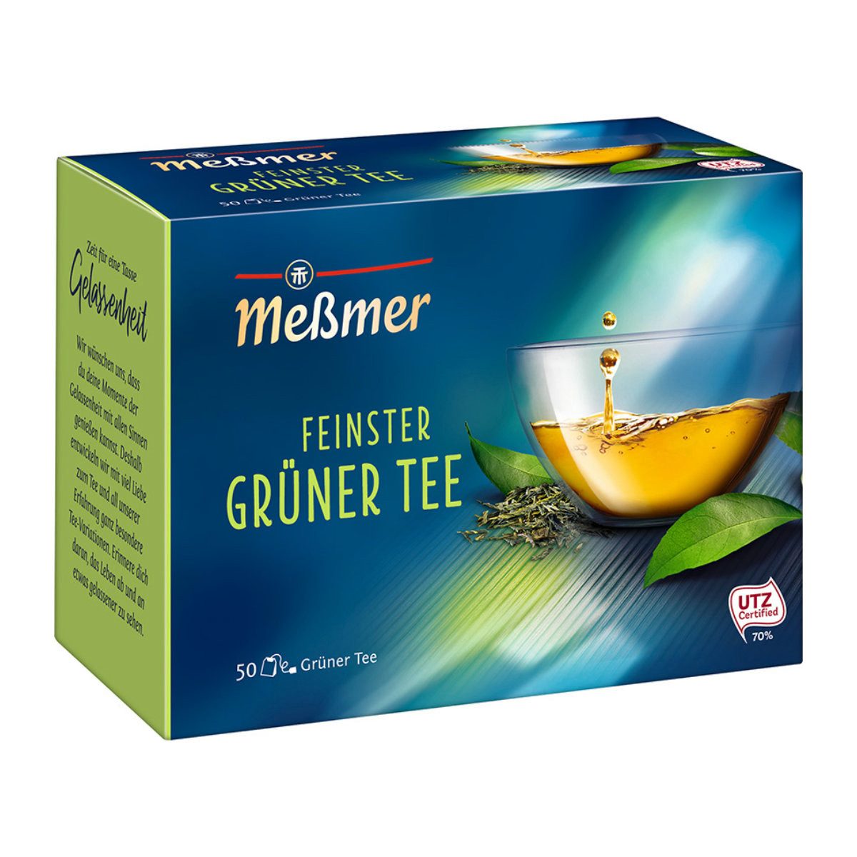 Meßmer Tee, Meßmer Grüner Tee herb frischer Genuss 50 Teebeutel traditionell 87g