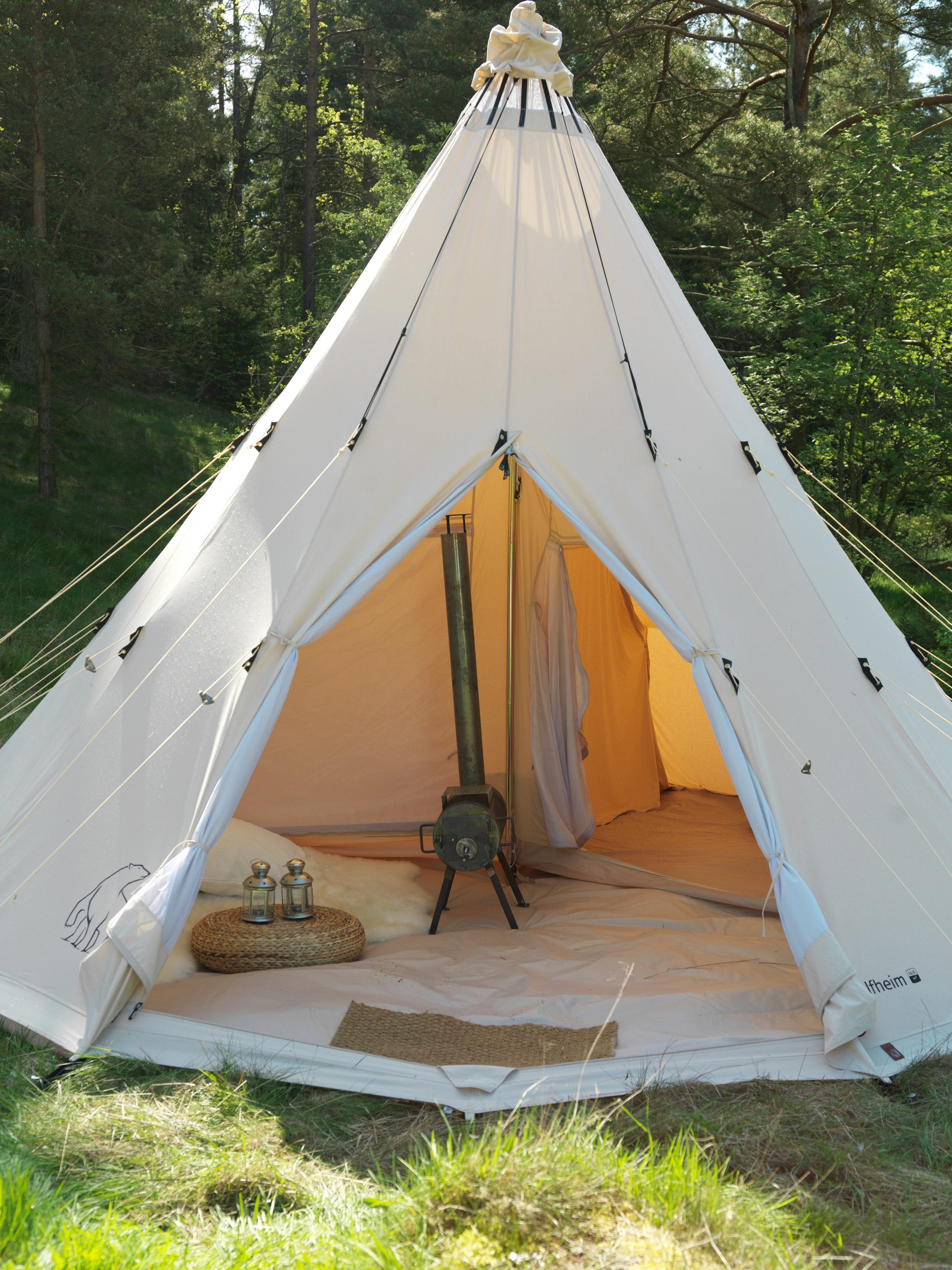 Nordisk Gruppenzelt ALFHEIM 19.6 TECHNICAL COTTON, Personen: 10 (1 tlg)