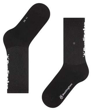 Burlington Socken Black Logo