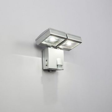 etc-shop LED Wandstrahler, LED-Leuchtmittel fest verbaut, Tageslichtweiß, LED Außen Wand Leuchte Strahler Garten Lampe Bewegungsmelder Spot