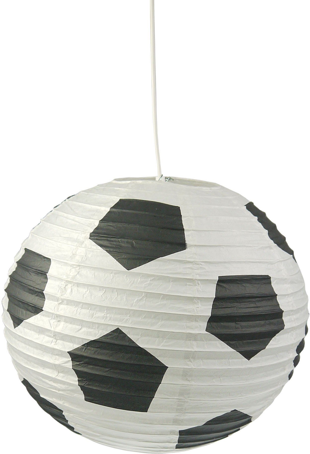 niermann Hängeleuchte Fußball, ohne Leuchtmittel, Papier-Pendelleuchte günstig online kaufen