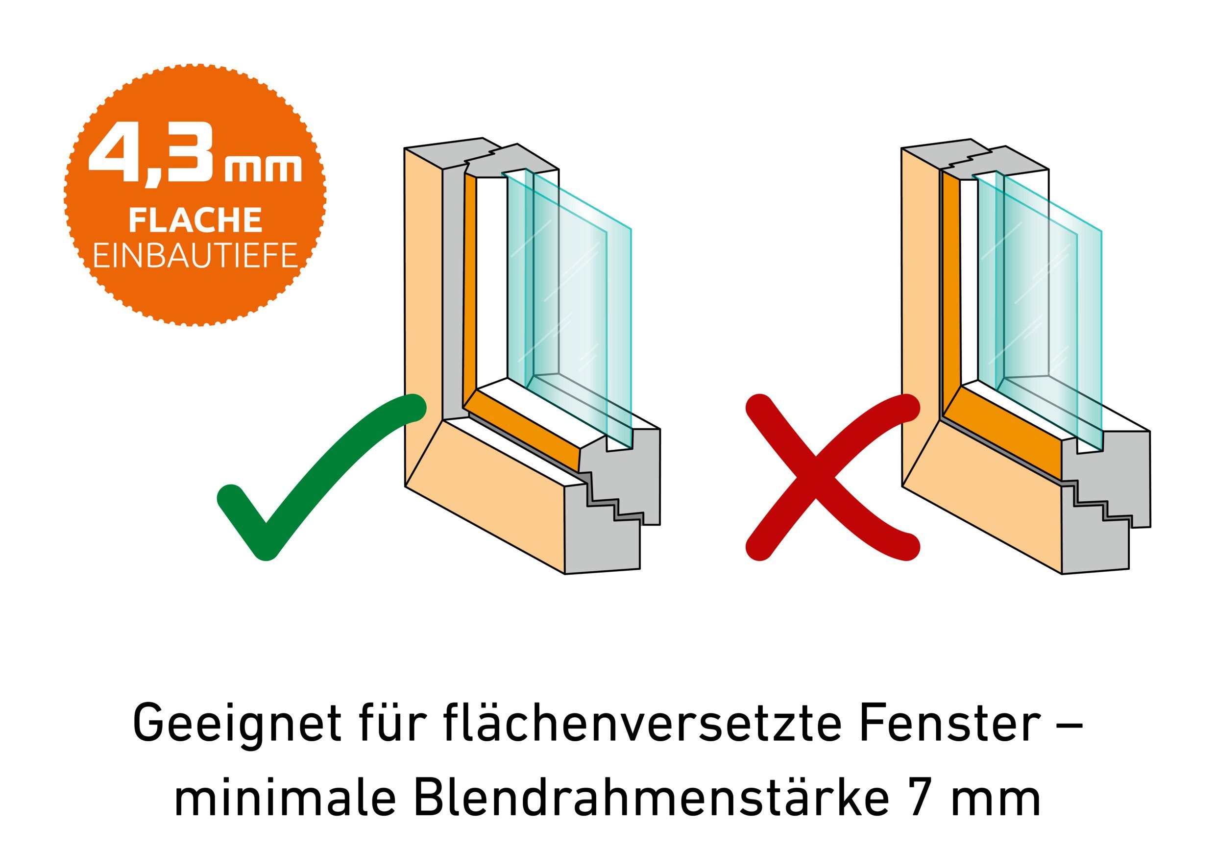 cm Flat Ultra BxH: Windhager 120x150 Fenster, Insektenschutz-Fensterrahmen