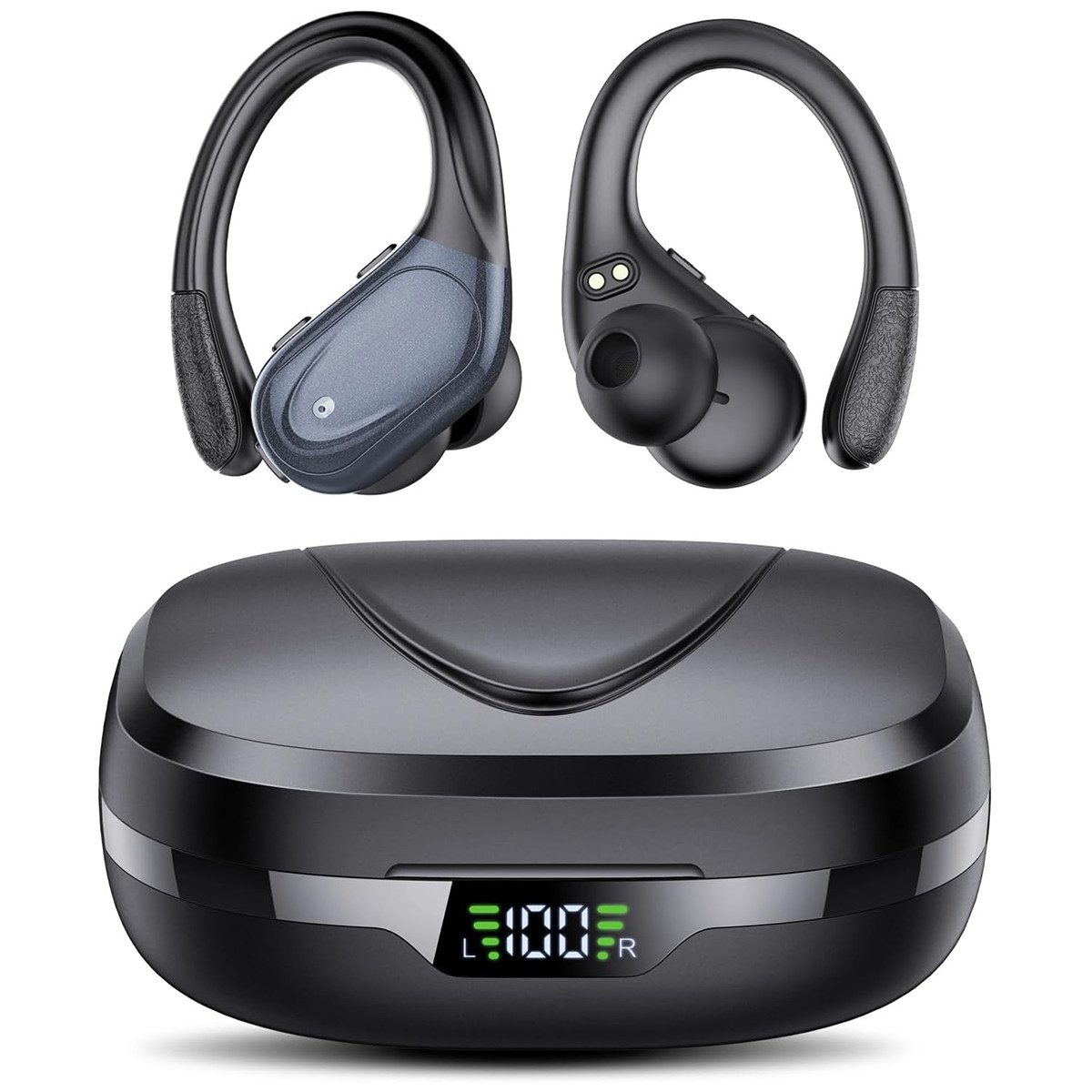 HYIEAR Ohrhörer,Kopfhörer,Bluetooth kopfhörer,Kabellose Gaming Kopfhörer In-Ear-Kopfhörer (Bluetooth, lange Akkulaufzeit, Ultraleichte Ohrbügel, IPX5 Wasserdicht)