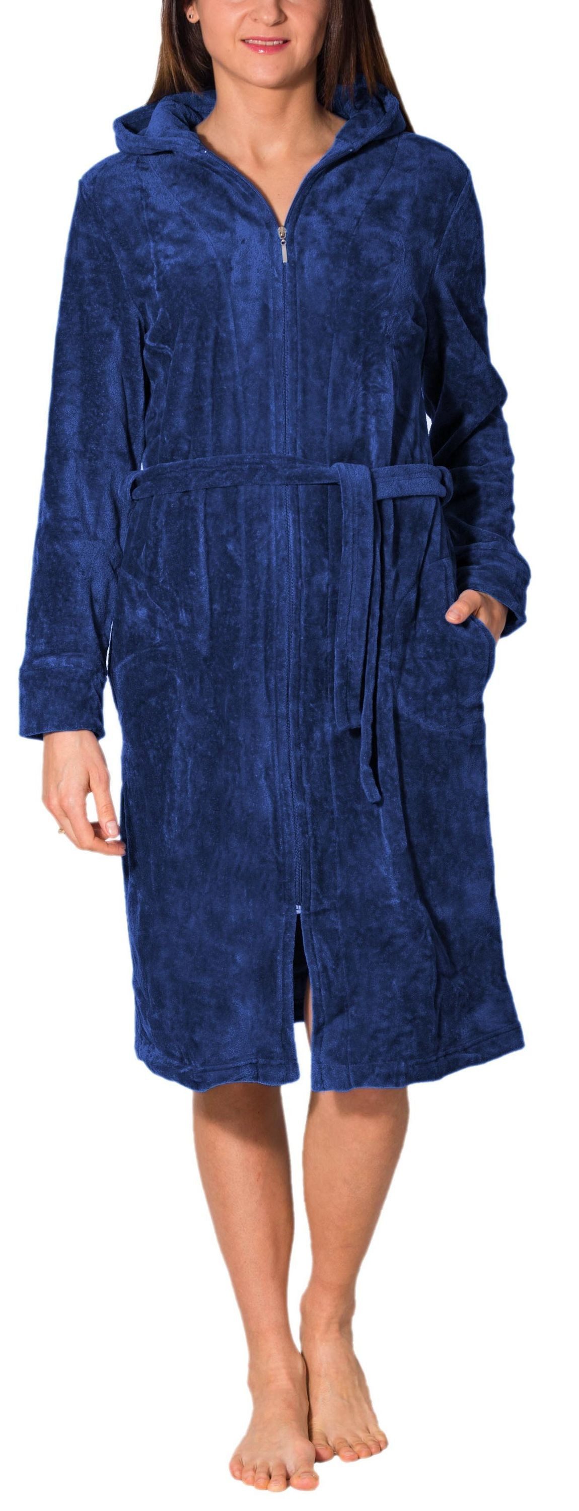 Aquarti Damenbademantel Aquarti Damen Bademantel Morgenmantel günstig online kaufen
