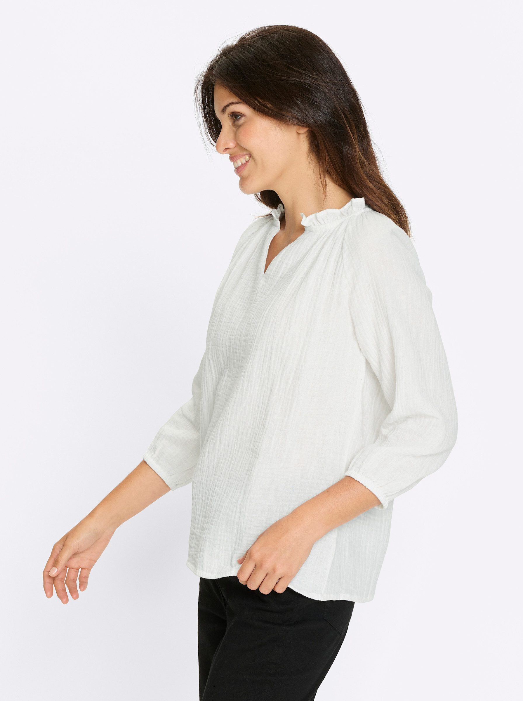 Sieh an! Klassische Bluse 3/4-Arm-Bluse 3/4-Arm – Bild 5 von 5