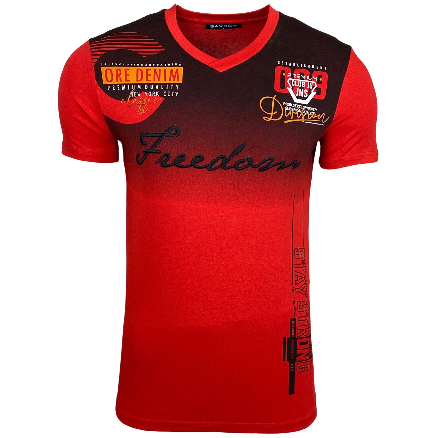 Baxboy T-Shirt T-Shirt »Freedom« mit sportiven günstig online kaufen