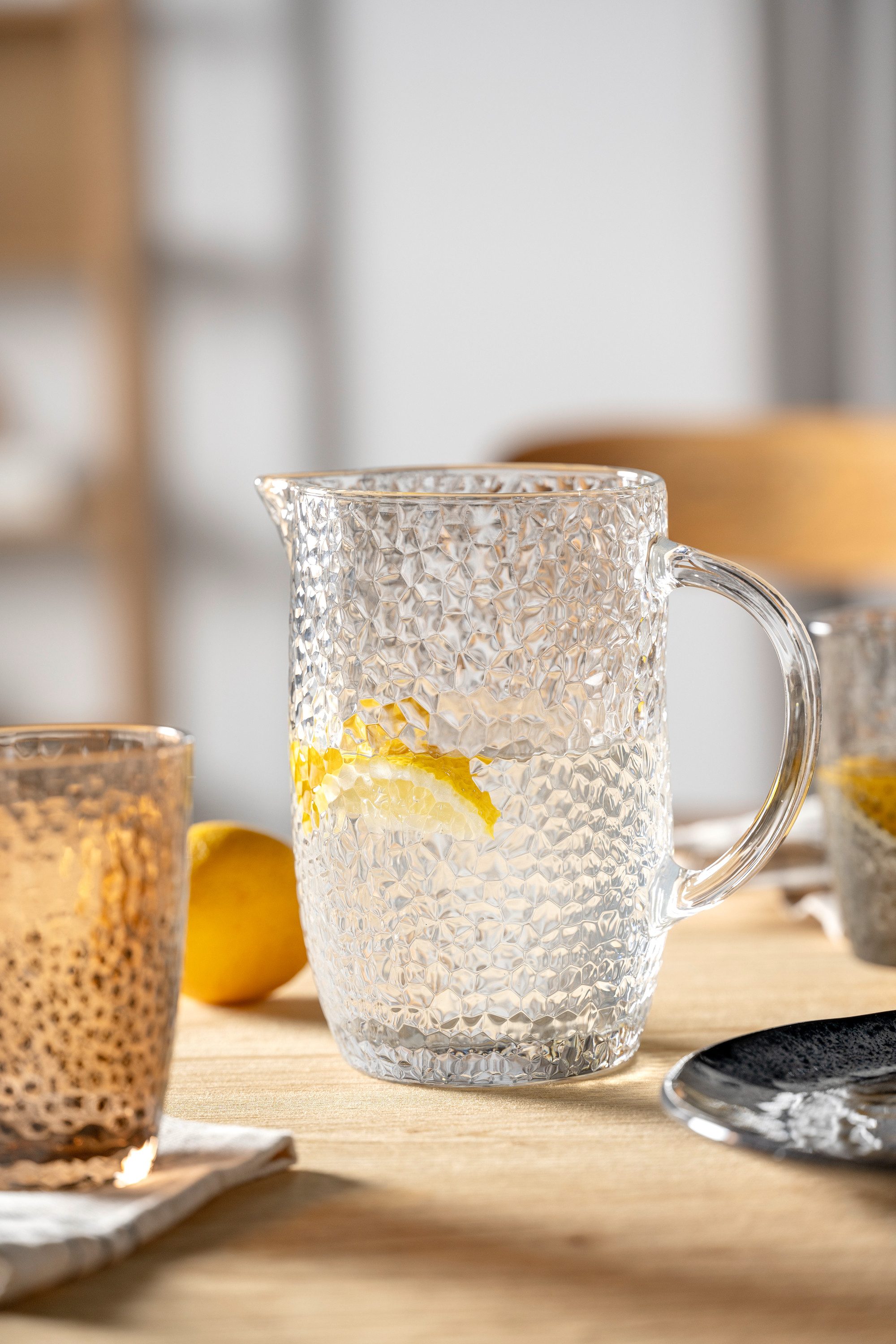 LEONARDO Wasserkrug MATERA, (1-tlg), aus Glas, Höhe ca. 18,6 cm, spülmaschinengeeignet