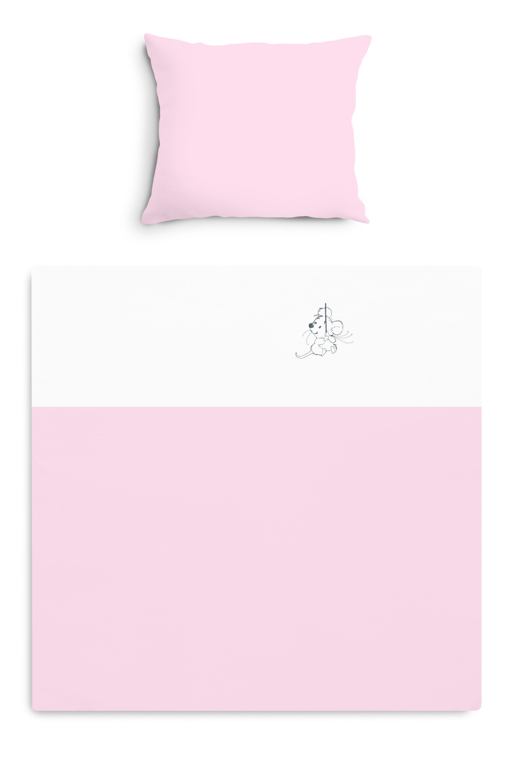 Amilian Babybettwäsche Kinderwagenset - 2tlg. Kinderbettwäsche - 80x80cm + günstig online kaufen