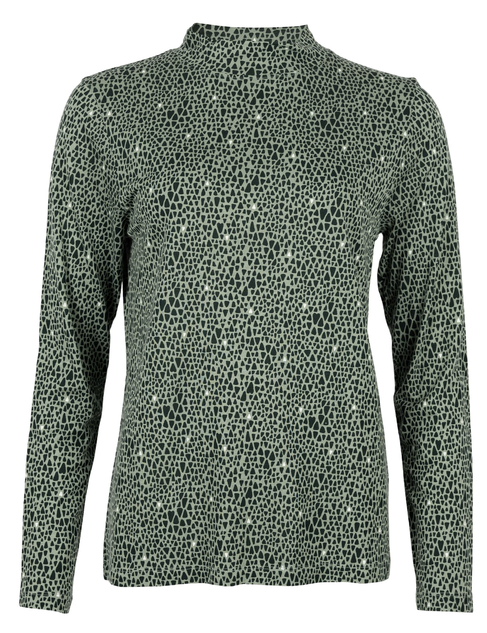 ROADSIGN australia Langarmshirt Turtleneck Bloom (1, 1-tlg., 1) mit Stehkragen für sanft fließende Looks