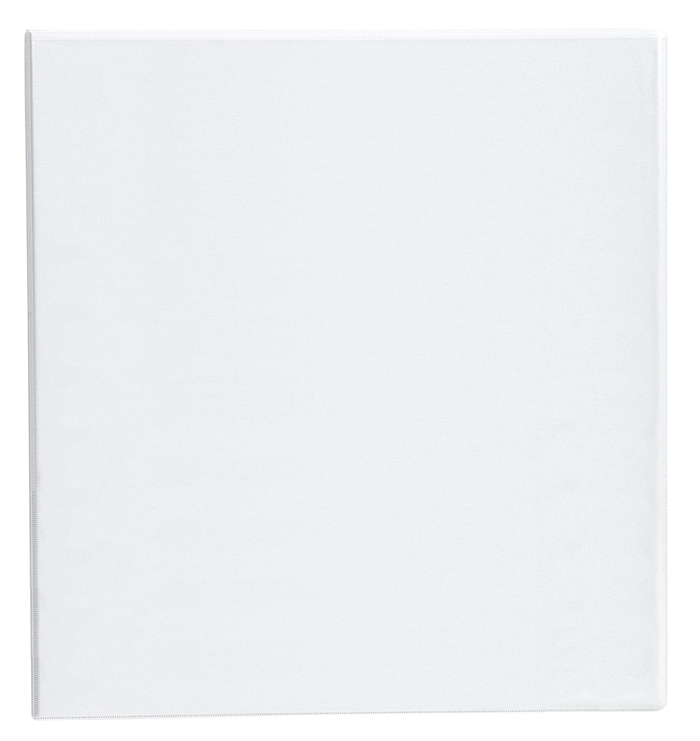 EXACOMPTA Ringbuchmappe 10x Ringbuch PP 23mm 4Ring 60mm D Rücken 90mm A4 Maxi Weiß 51845E, Personalisierbar Ringbücher