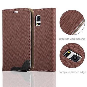 Cadorabo Handyhülle Samsung Galaxy S5 MINI / S5 MINI DUOS Samsung Galaxy S5 MINI / S5 MINI DUOS, Klappbare Handy Schutzhülle - Hülle - mit Standfunktion und Kartenfach