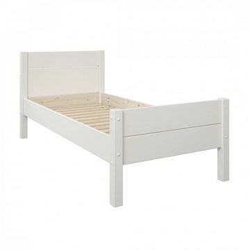 Home affaire Einzelbett "ATSU ", ideal für Kinderzimmer, zertifiziertes Massivholz (Kiefer), schlichtes Skandi-Design