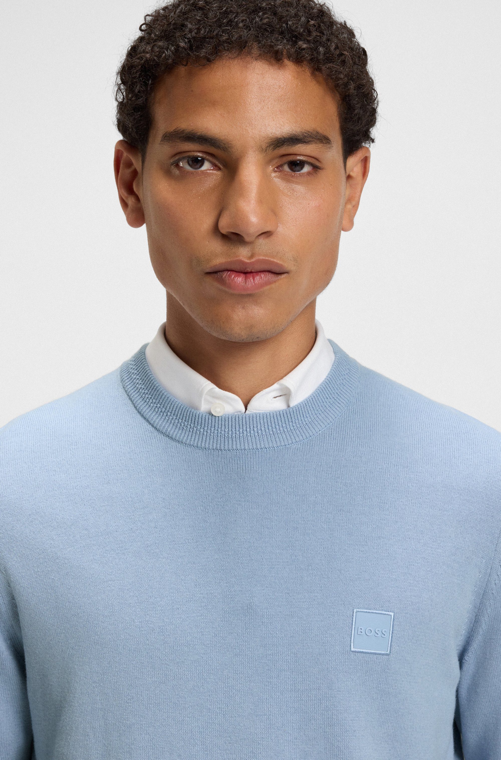 BOSS ORANGE Strickpullover Kanovano mit Rundhalsausschnitt günstig online kaufen