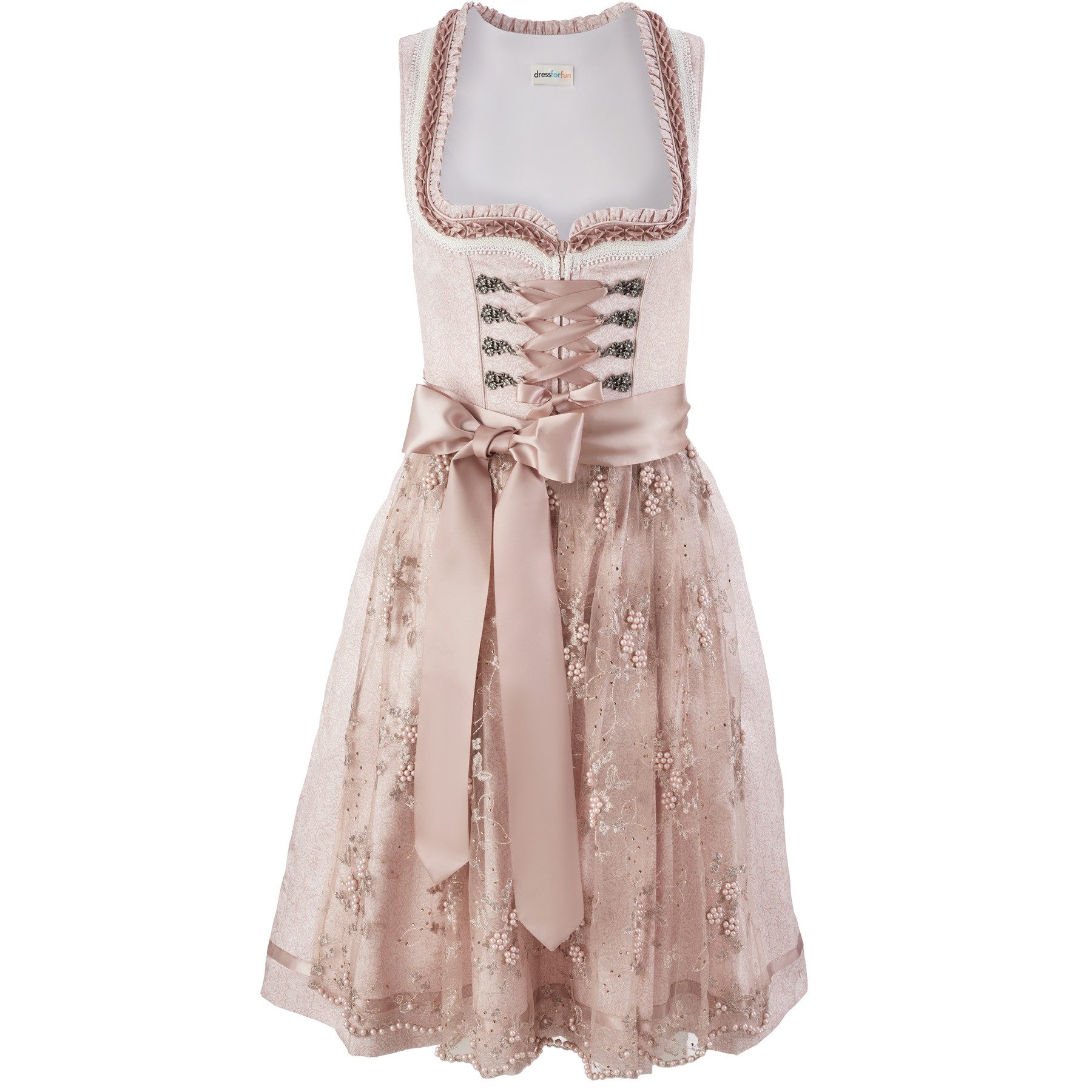 dressforfun Dirndl hochwertiges & elegantes Trachtenkleid Hannah Rosa (Prem günstig online kaufen