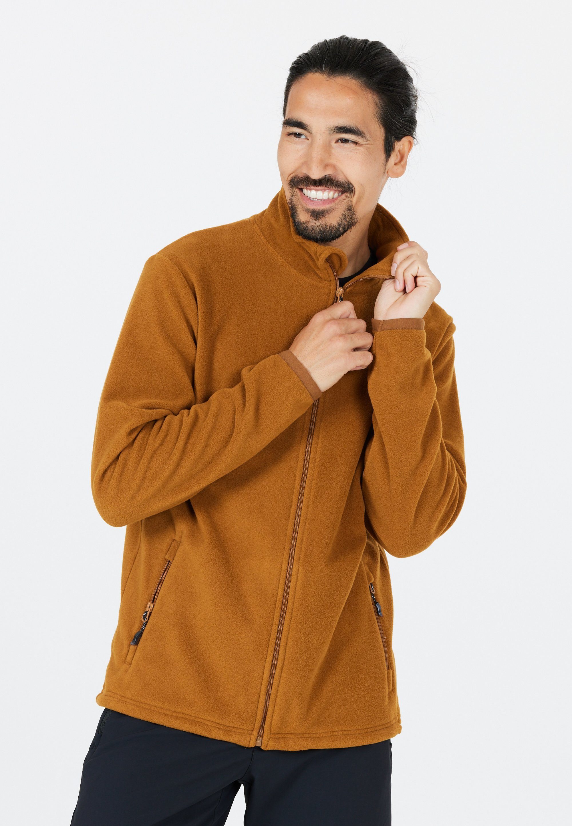 praktischem Cocoon braun Fleecejacke mit WHISTLER Tunnelzug