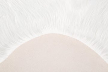 Fellteppich Ovium, Andiamo, fellförmig, Höhe: 60 mm, Kunstfell, Größe 55x80 cm, weicher & flauschiger Hochflor