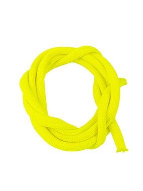 PSYWORK Kordel 1lfm Schwarzlicht Textil-Schnur Gelb, 6mm, UV-aktiv, leuchtet unter Schwarzlicht