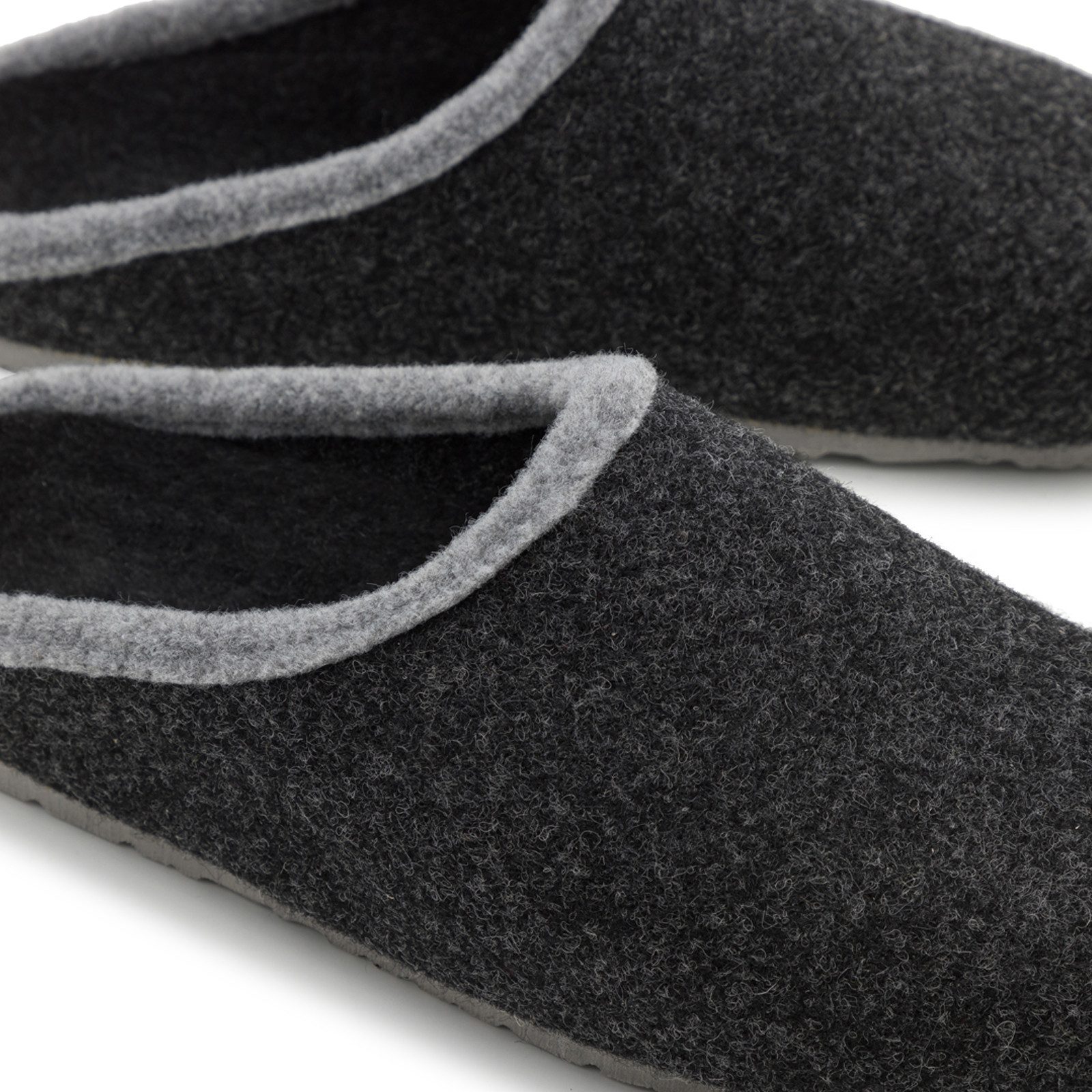 Pantoffelmann Filzclogs mit Fußbett Filzhausschuhe Herren Damen Filz Clog Hausschuhe Hausschuh (1 Paar) hoher Tragekomfort, angenehme Passform