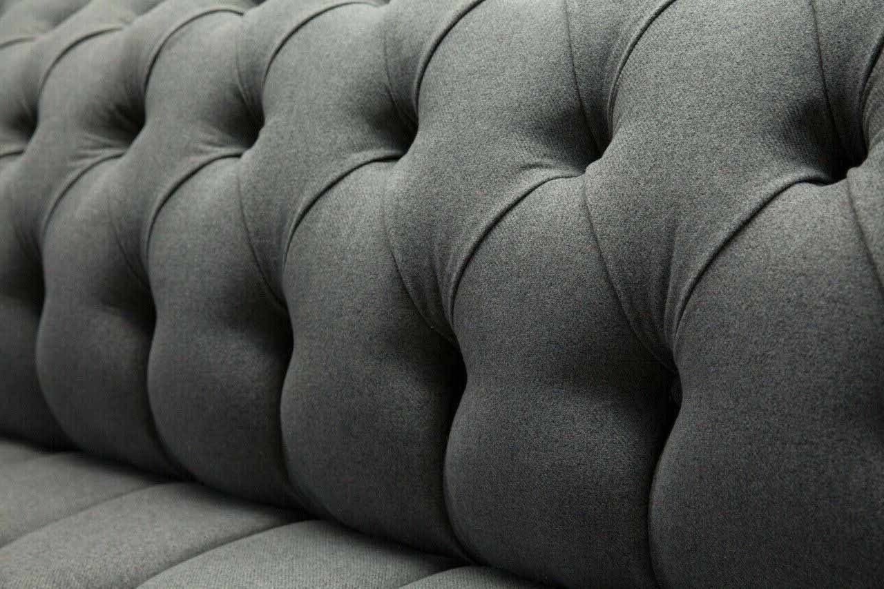 Sofa Chesterfield Design, JVmoebel Polster 4 Europe Made Sitzer In Sofa Textil Sofa Englische Luxus