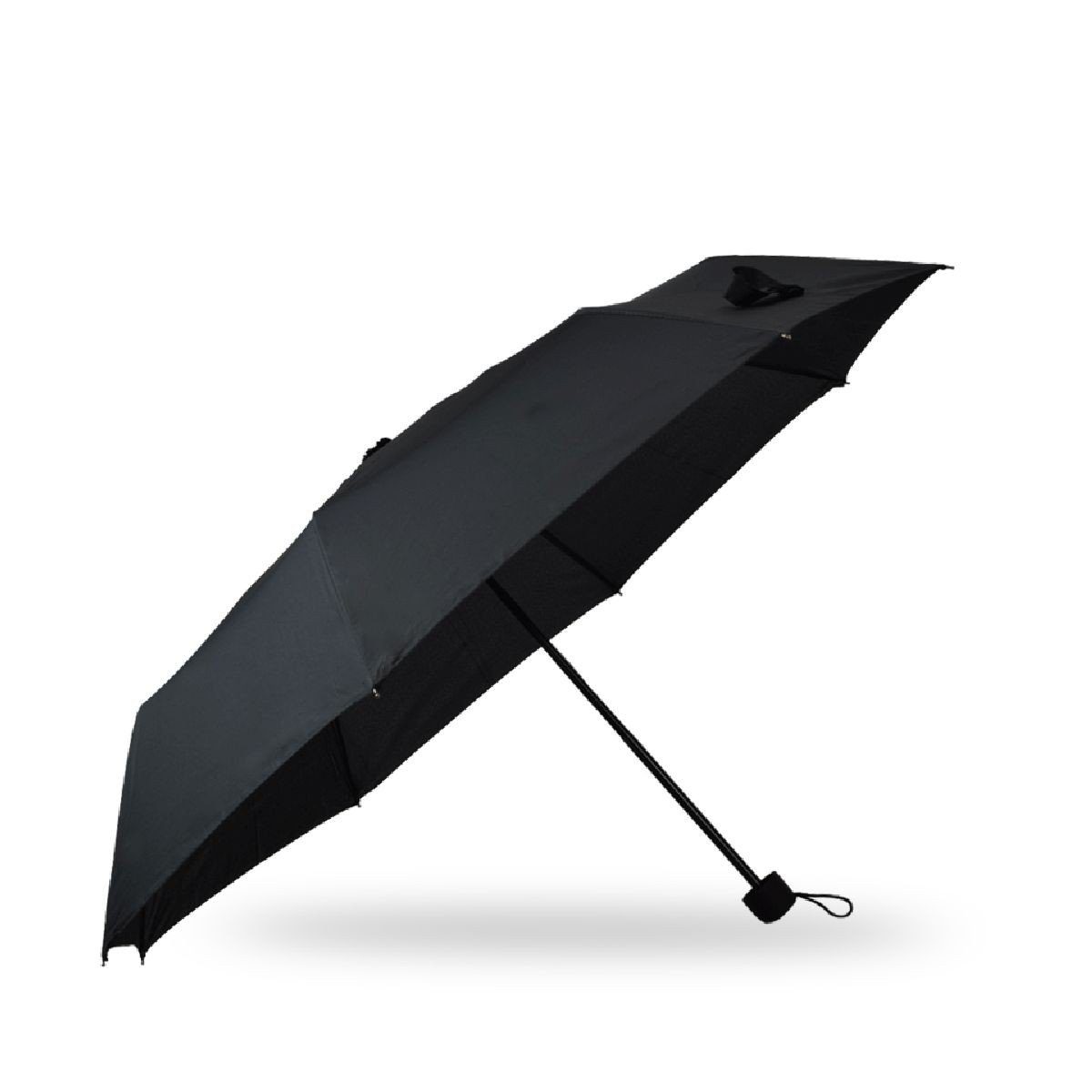 Sonia Originelli Taschenregenschirm Taschenschirm "UNI" Schutz Schlicht schwarz
