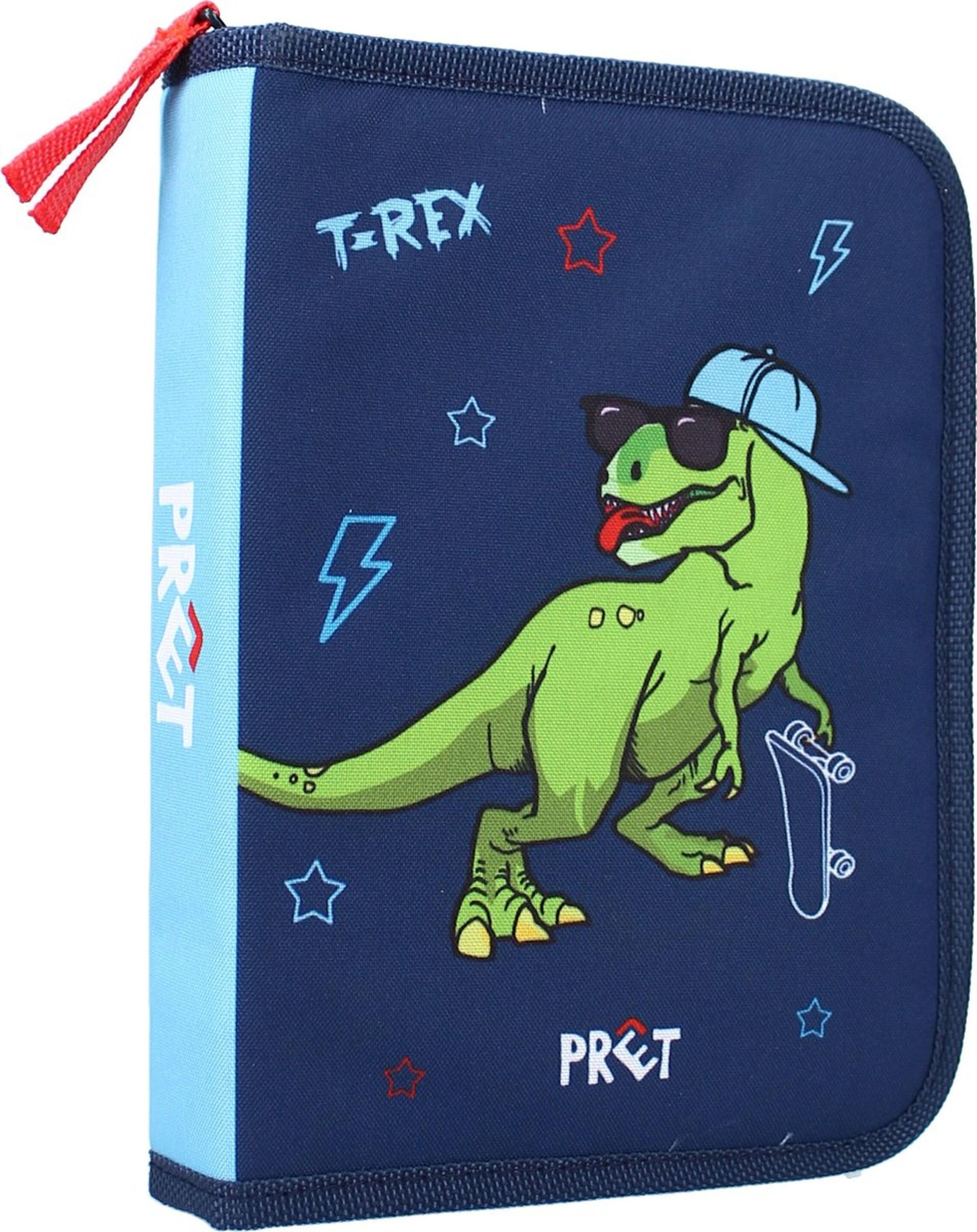 Vadobag Federmäppchen Blaues Dino Federmäppchen Set - Praktisch und Niedlich