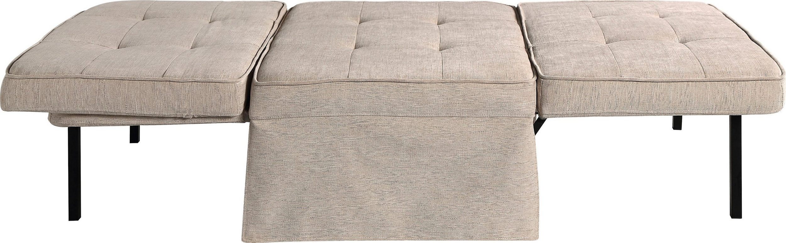 Schlafsofa Finn wandelbar zum Loungesessel, Relaxliege und Gästebett, inkl. Kissen - ausziehbar