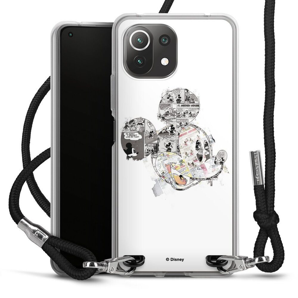 DeinDesign Handyhülle Mickey Mouse Offizielles Lizenzprodukt Disney Mickey Mouse - Collage, Xiaomi Mi 11 Lite 5G NE Handykette Hülle mit Band Case zum Umhängen
