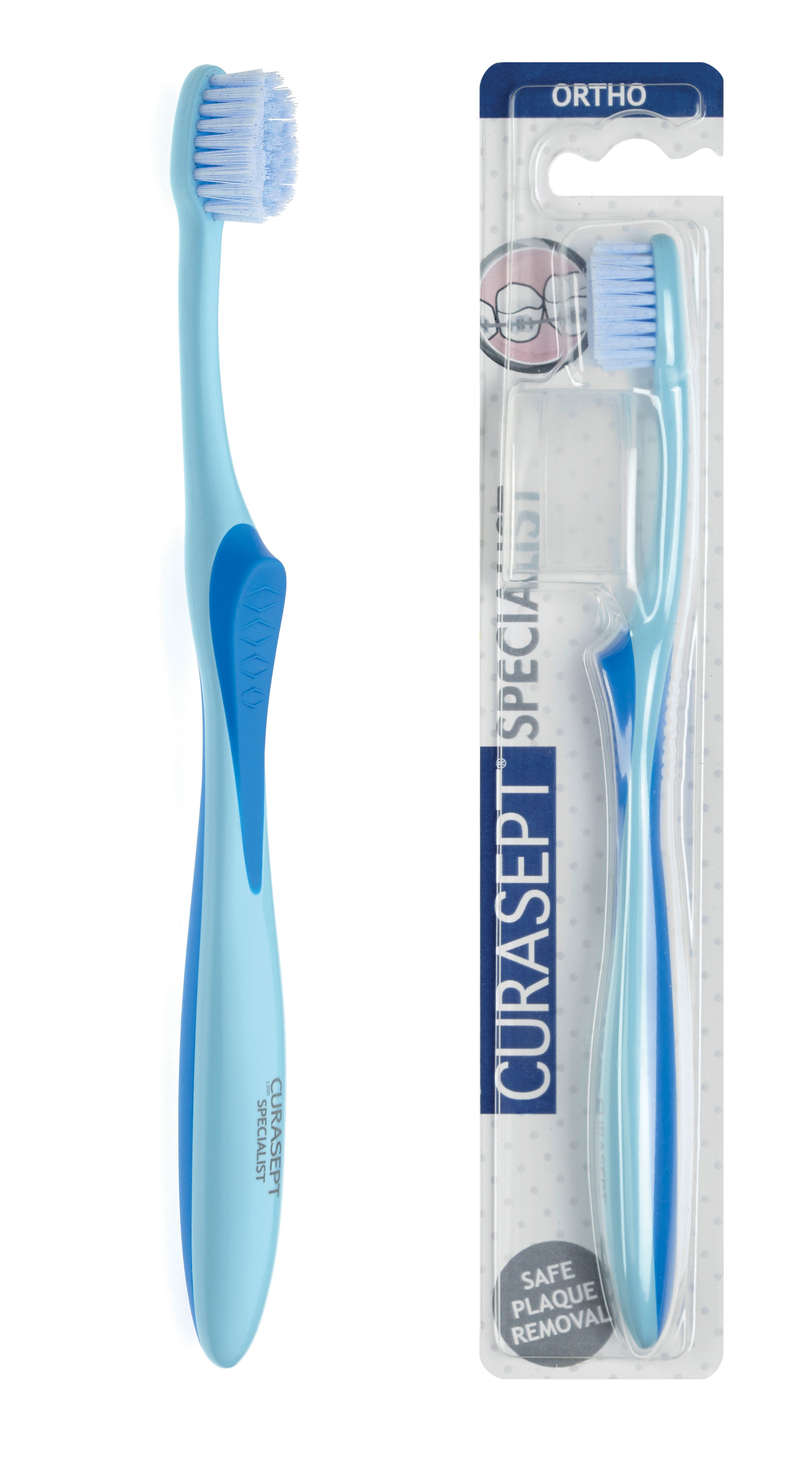 Curasept Zahnbürste 3x Curasept Specialist - Ortho Zahnbürste