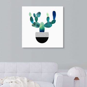 Posterlounge Acrylglasbild Elisabeth Fredriksson, Cactus Blue, Jugendzimmer Skandinavisch Malerei