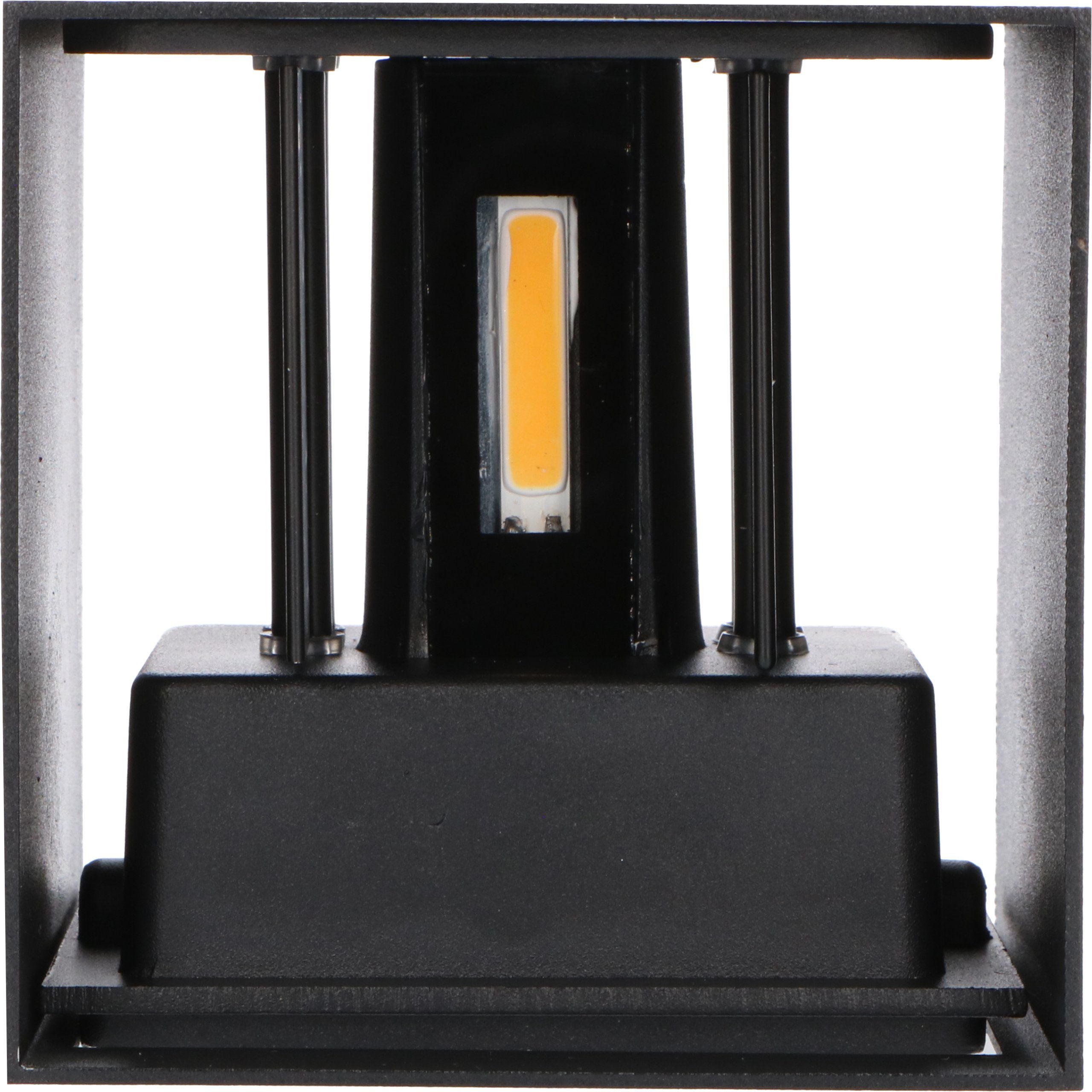 LED's light LED Außen-Wandleuchte 1000555 IP65 Up-Down Außen-Wandleuchte, 6 Watt warmweiß LED, schwarz LED