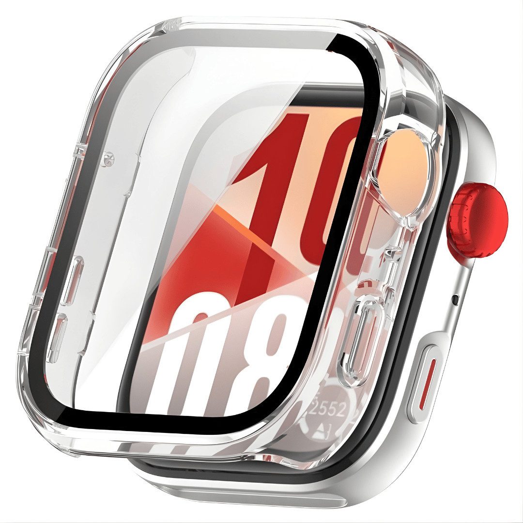SmartUP Smartwatch-Hülle für Huawei Watch Fit 4 Pro Schutzglas Panzerfolie Display Screen Case, kompletter Rundumschutz