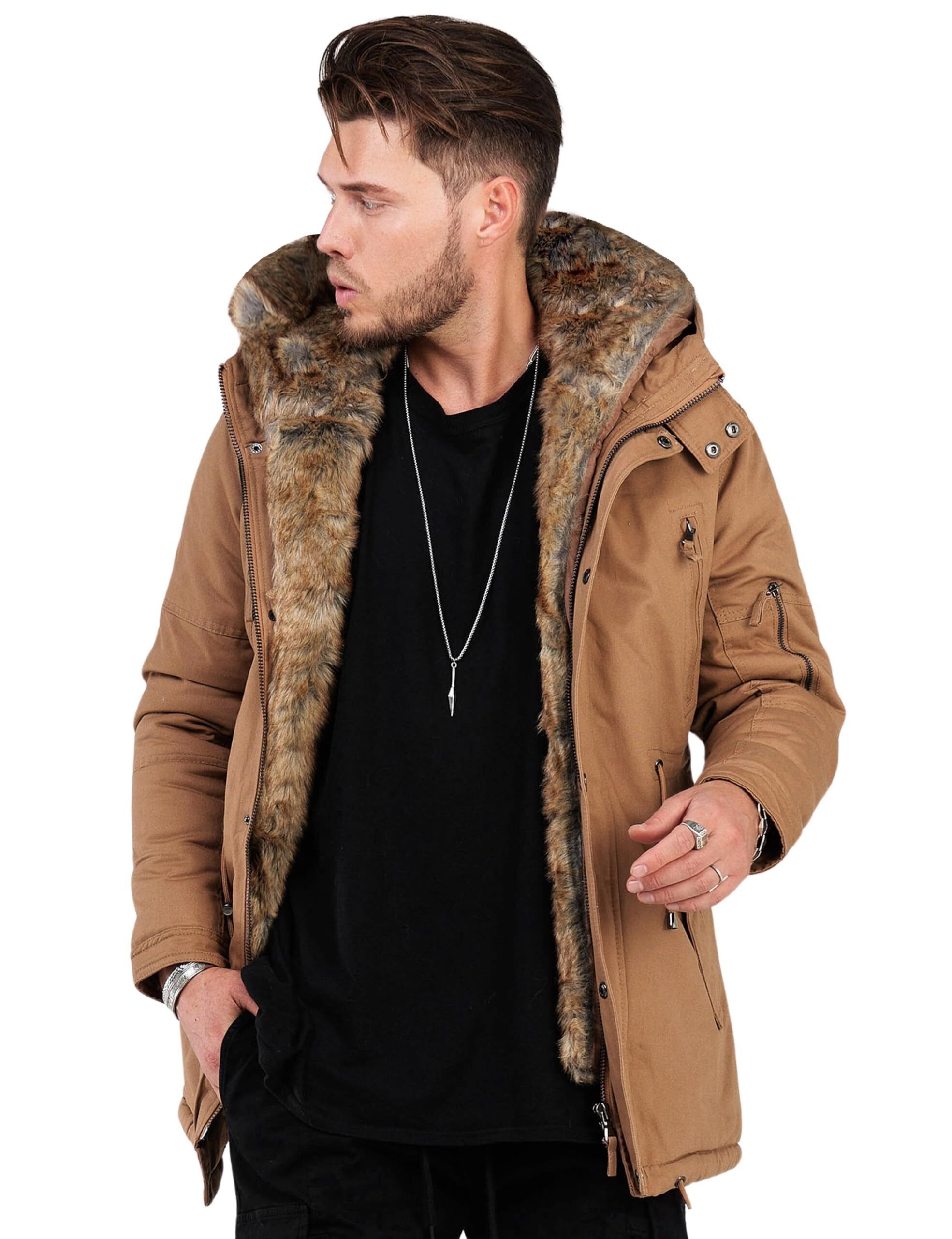 SOULSTAR Parka MJDAKOTA Herren Winterjacke Wintermantel Steppjacke mit Kapu günstig online kaufen