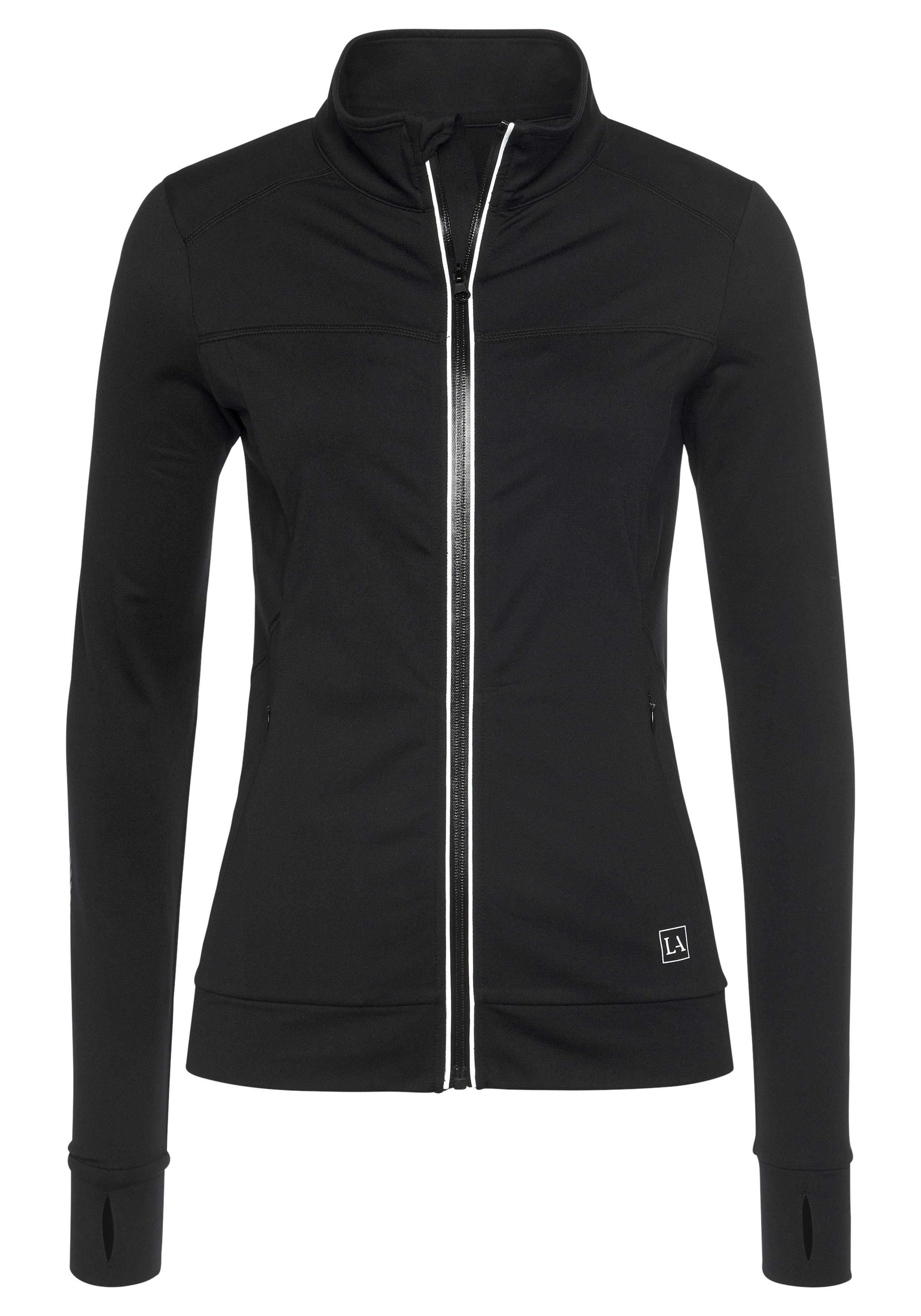 reflektierenden mit Laufjacke schwarz ACTIVE Details LASCANA Thermo