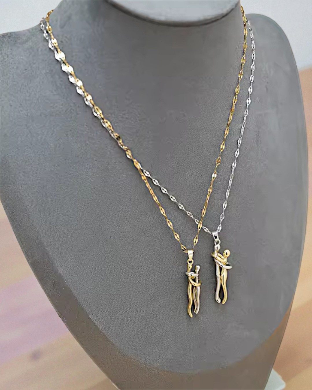 Medusa Accessoires Charm-Kette Pärchen Stainless Steel Halskette günstig online kaufen