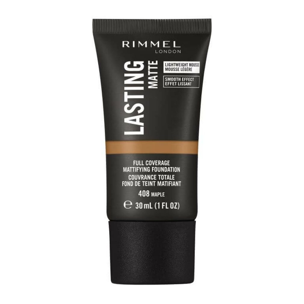 Foundation Dauerhaft matte flüssige Foundation 408 Ahorn 30 ml