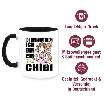 Shirtracer Tasse ich bin nicht klein ich bin ein Chibi - schwarz, Keramik, Anime Merch Kaffeetasse