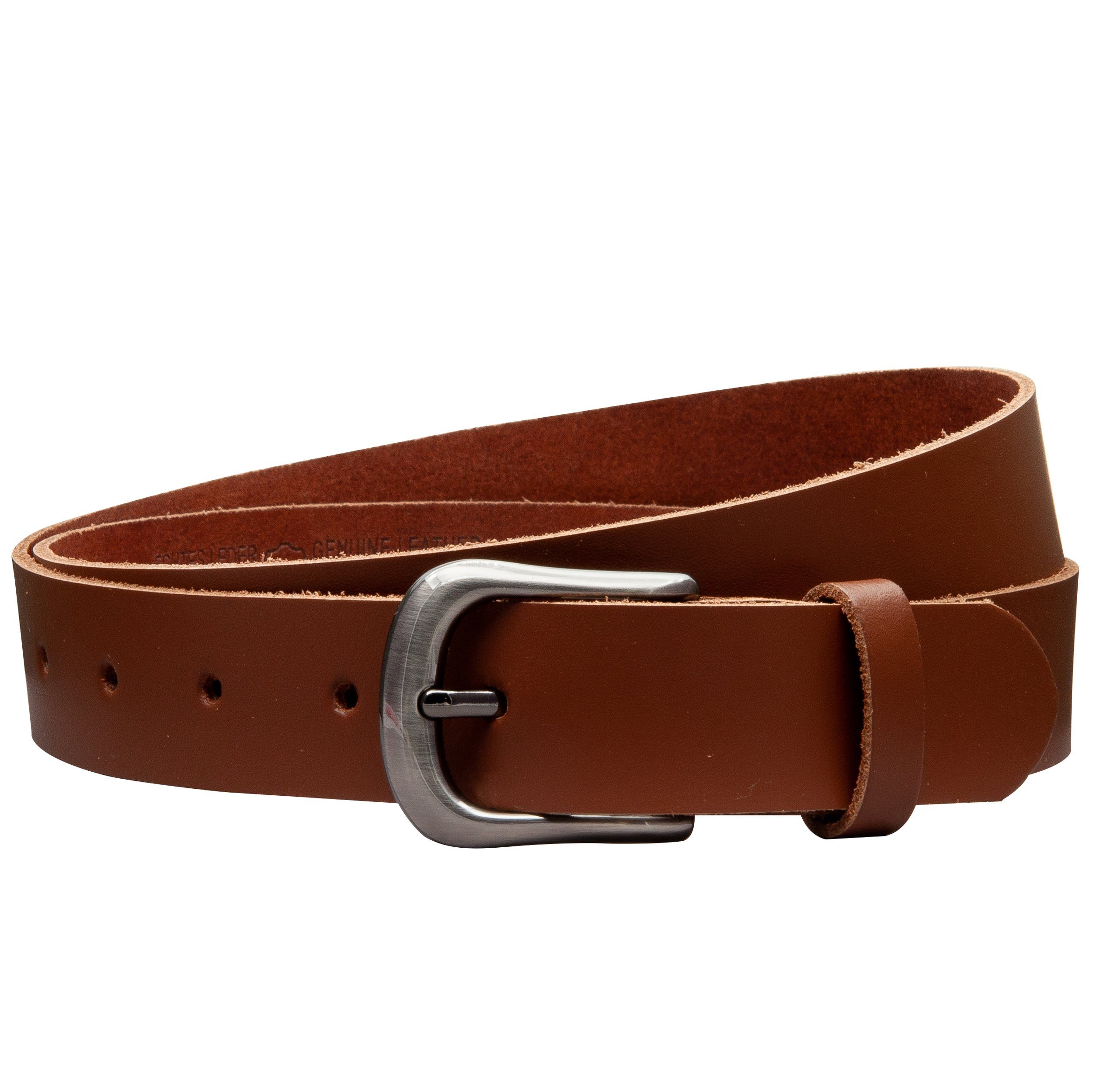 COLOGNEBELT Ledergürtel OM324-SL-Hellbraun MADE IN GERMANY, Hellbraun Kürzb günstig online kaufen