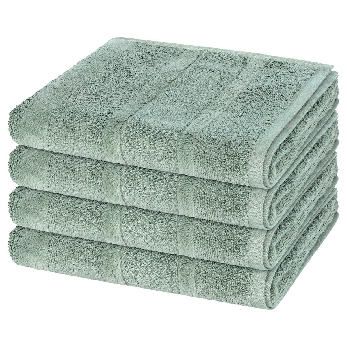 Cawö Handtuch Set Noblesse, Walkfrottee (Spar-Set, 4-St), 4 X Handtuch im Set - Baumwolle - Saugstark