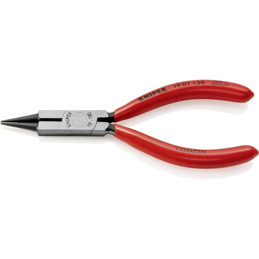 Knipex Flachzange Rundzange mit Schneide (Schmuckbiegezange 19 01 130