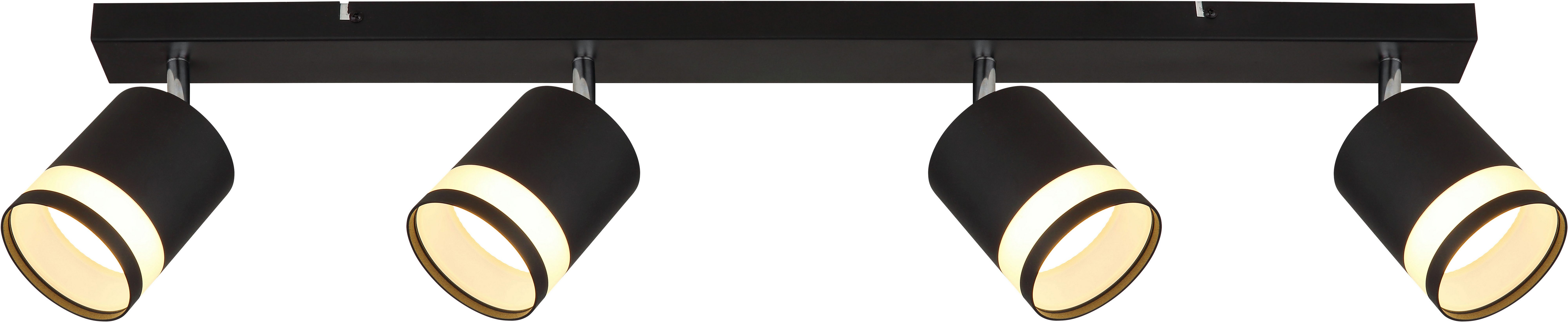 GLOBO LIGHTING Deckenstrahler LUCERO, Leuchtmittel wechselbar, Warmweiß, Deckenspot/schwarz/3000K/Wohnzimmer/Flur