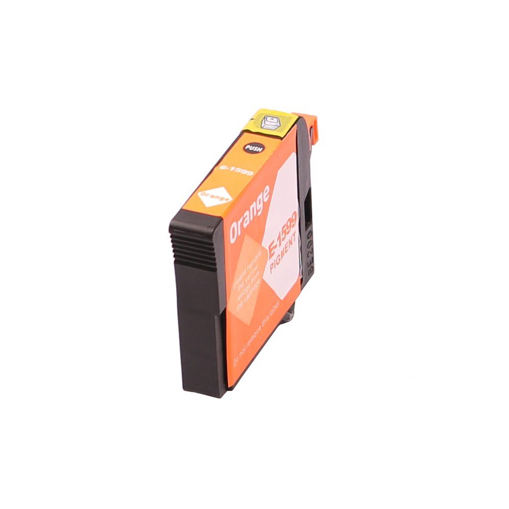 ABC Tintenpatrone (Kompatible Druckerpatrone für Epson T1599 Orange Stylus Photo R2000)